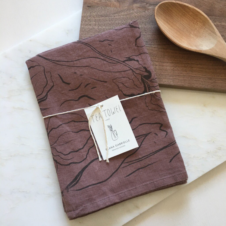 Iris Linen Tea Towel