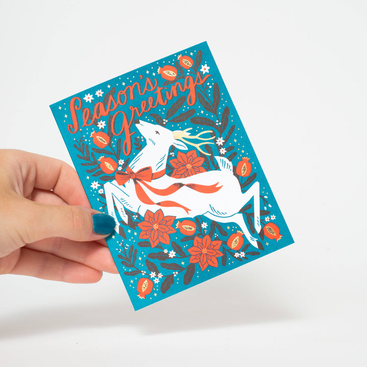 Season's Greetings Deer Card