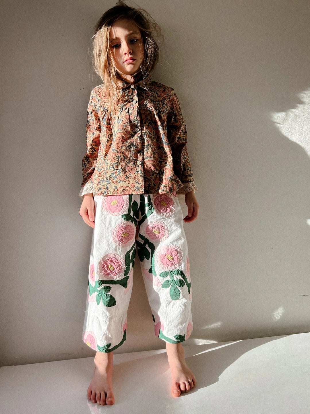 Bay Smock in Parasol with Antique Lace