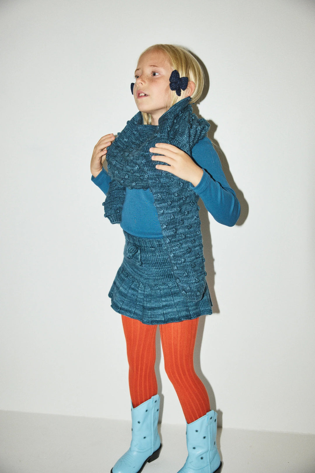 Popcorn Sweater - Blue Smoke