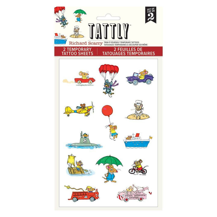 Busy World Mice Tattoo Sheet