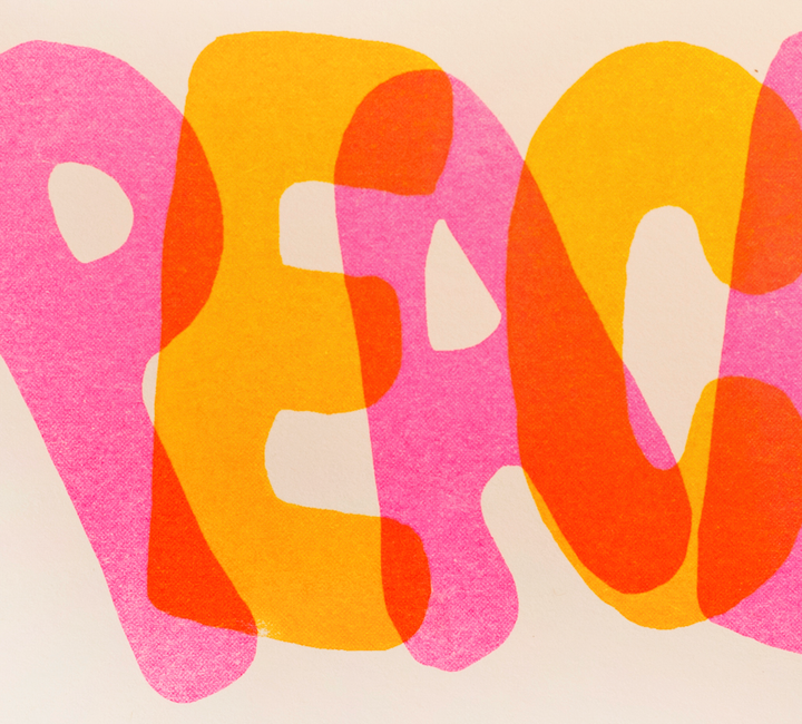 Peace Risograph Greeting Card