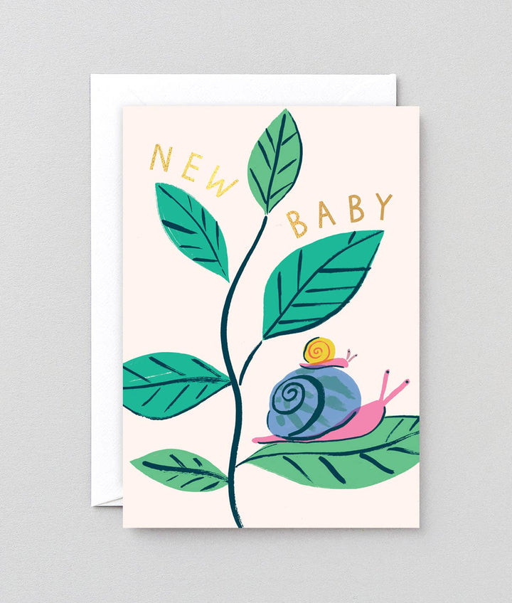 New Baby Snails Greetings Card