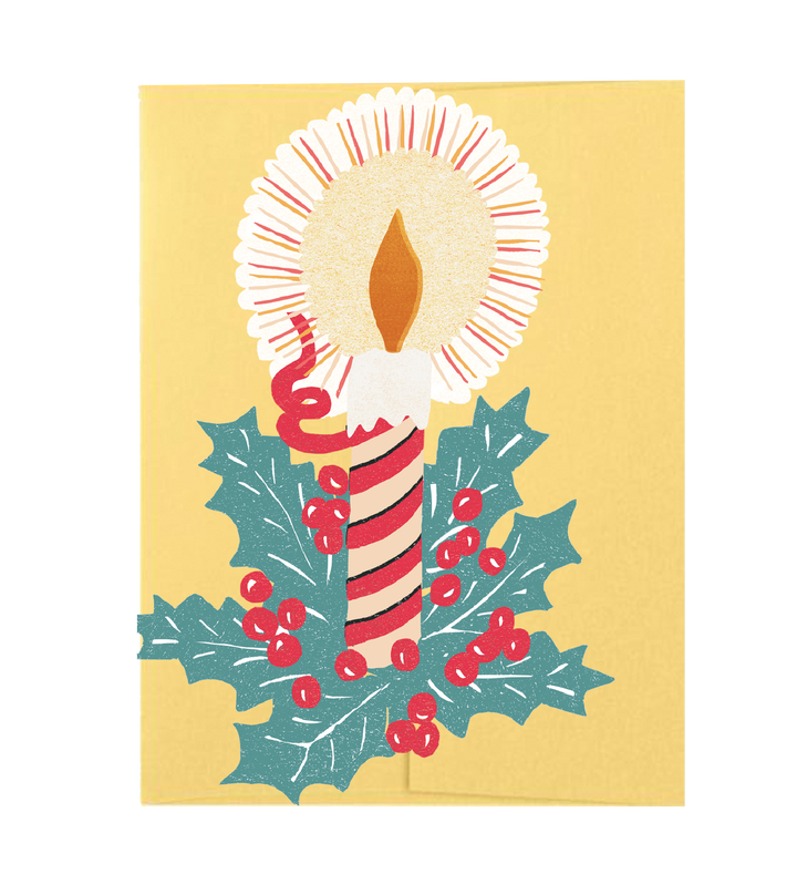 Candle Die Cut Card