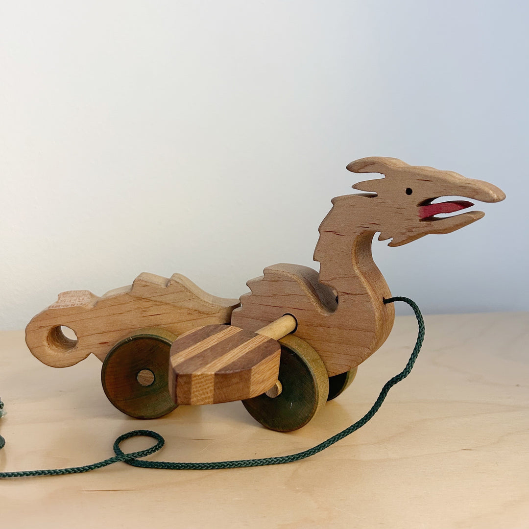 Wooden Dragon Pull Toy