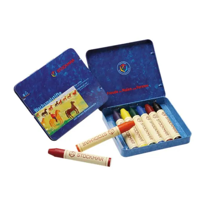 Beeswax Stick Crayons - Set of Eight