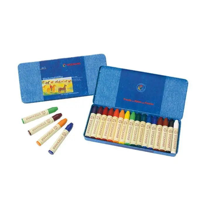 Beeswax Stick Crayons - Set of Sixteen