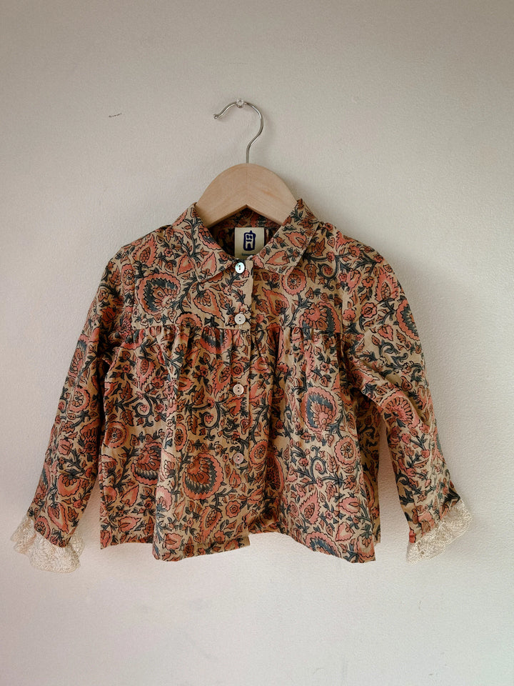 Bay Smock in Parasol with Antique Lace