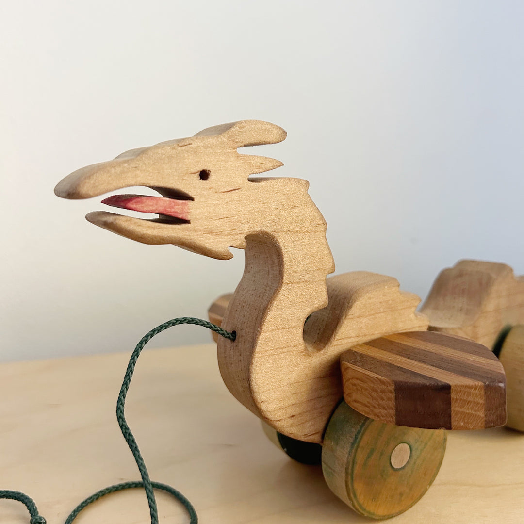 Wooden Dragon Pull Toy