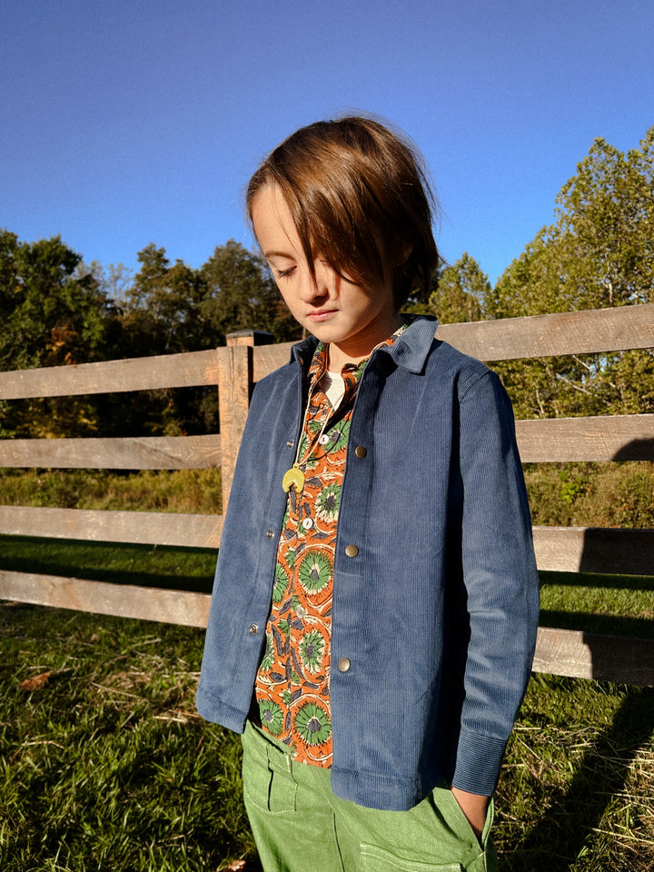 Hill Jacket in Marine Cord