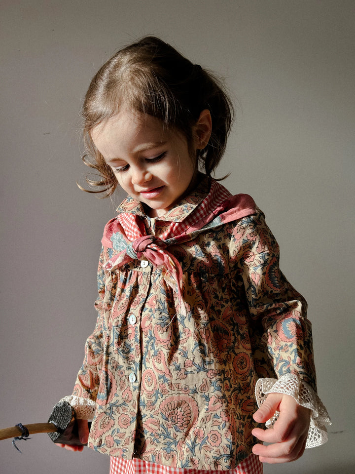 Bay Smock in Parasol with Antique Lace