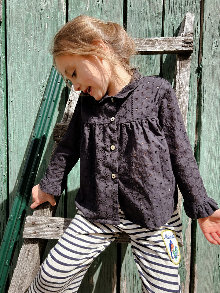 Bay Smock in Ink Cotton Lace