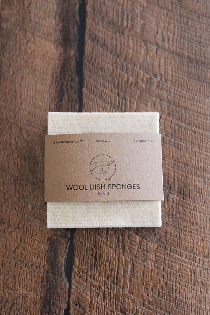 Wool Dish Sponge - Set of 2