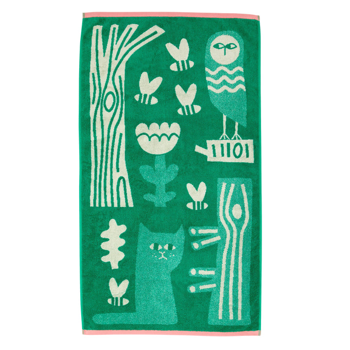 Birds and Bees Bath towel