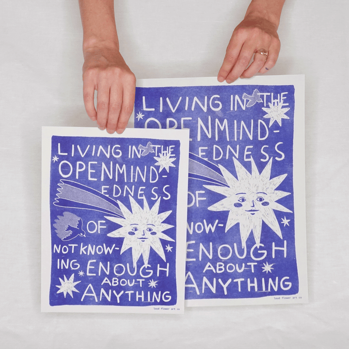 Live in Openmindedness Risograph Poster