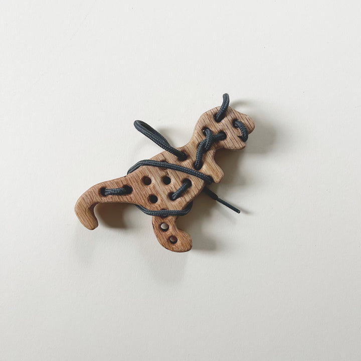 Wooden Dino Lacing Toy