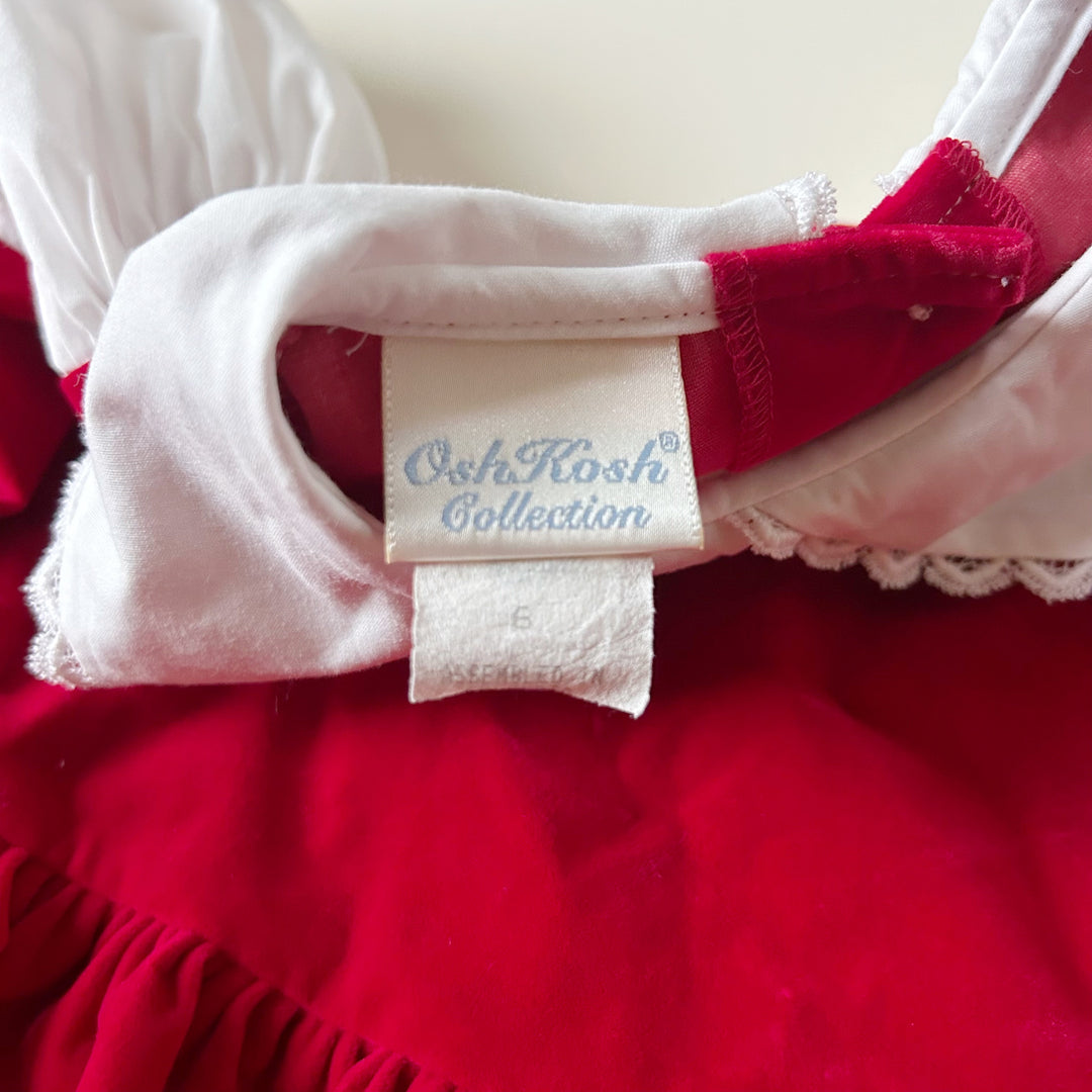 oshkosh red dress Kids OshKosh Bgosh Red Velvet Dress (size 4T) b37
