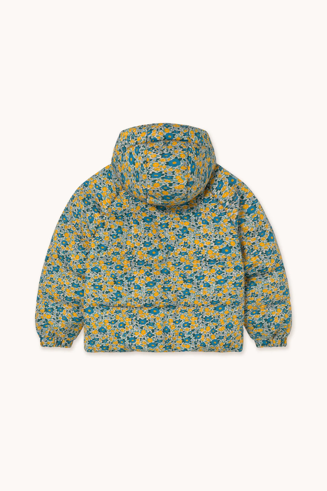Flower Pattern Short Padded Jacket