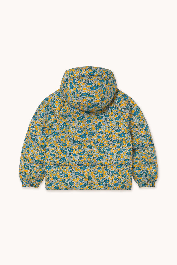 Flower Pattern Short Padded Jacket