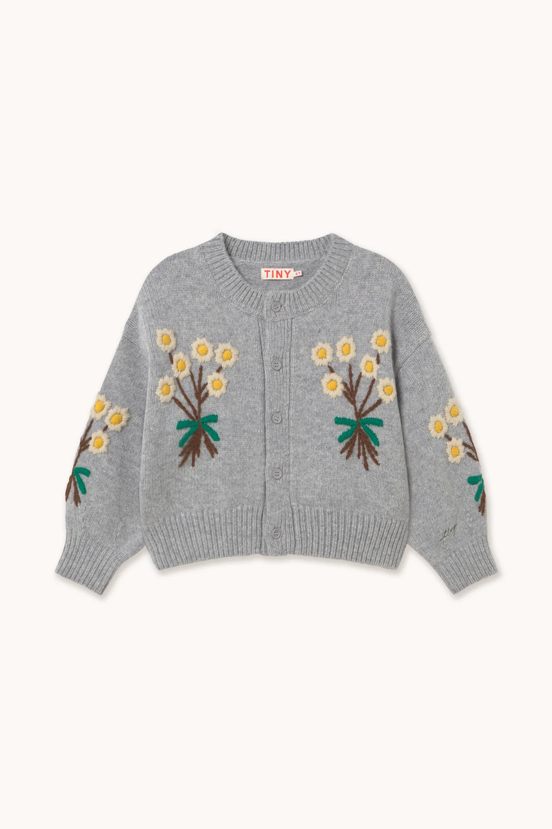 Flowers Wool Cardigan
