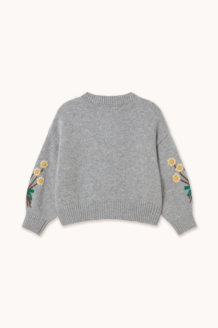 Flowers Wool Cardigan