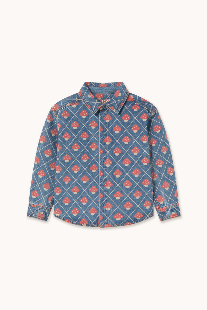 Mushrooms Denim Shirt