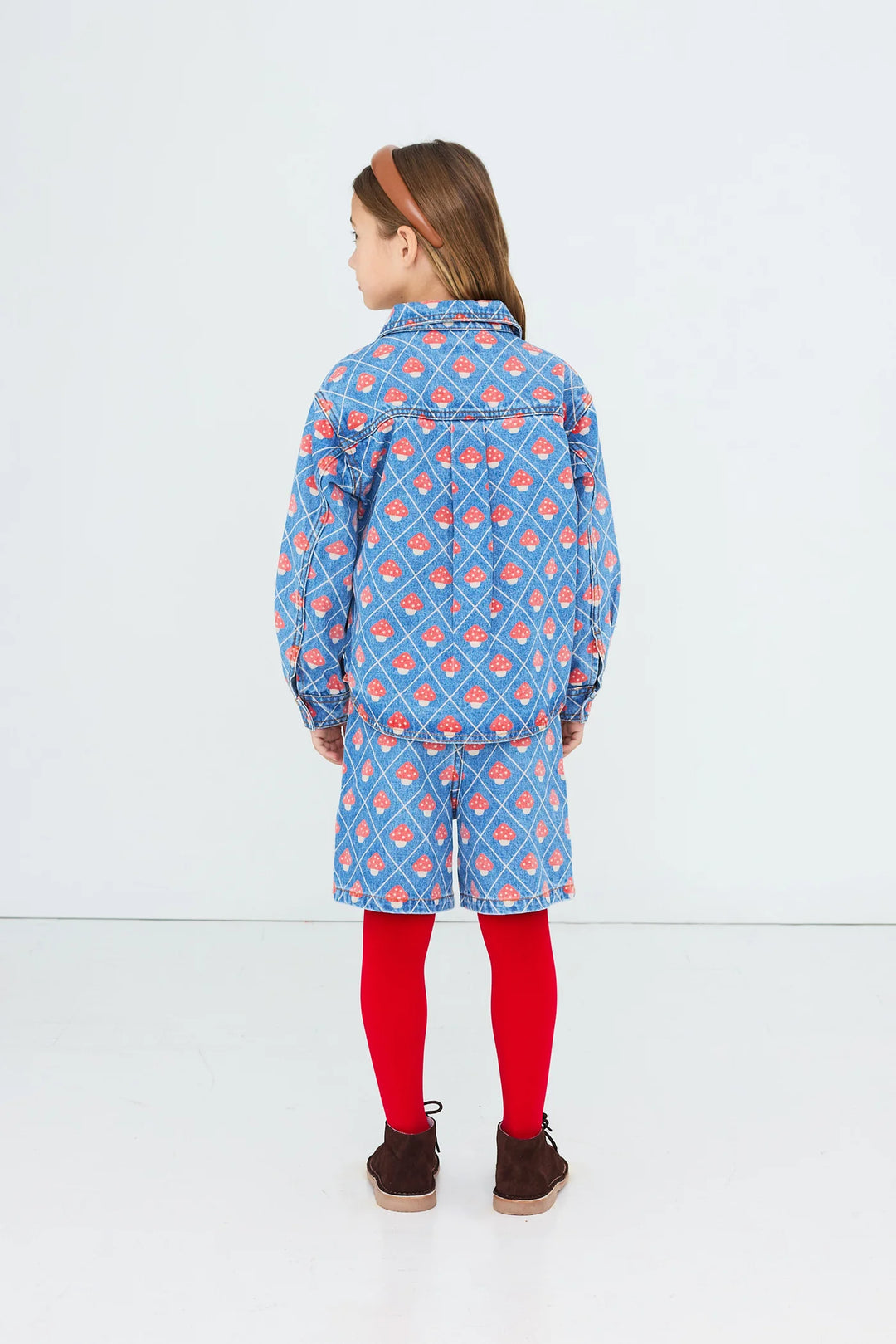 Mushrooms Denim Shirt