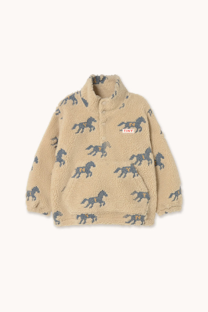 Horses High-Pile Sweatshirt