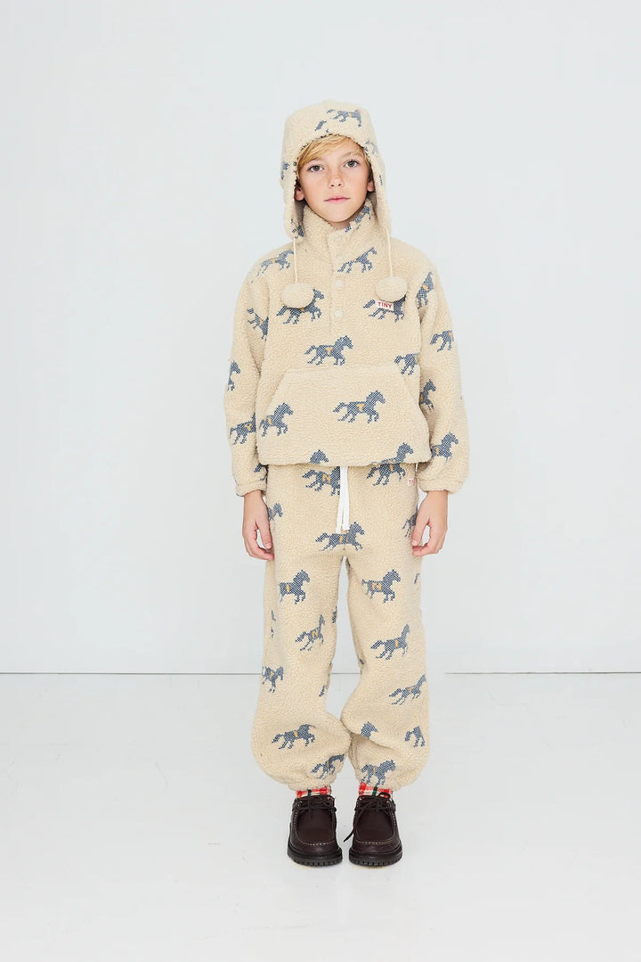 Horses High-Pile Sweatshirt