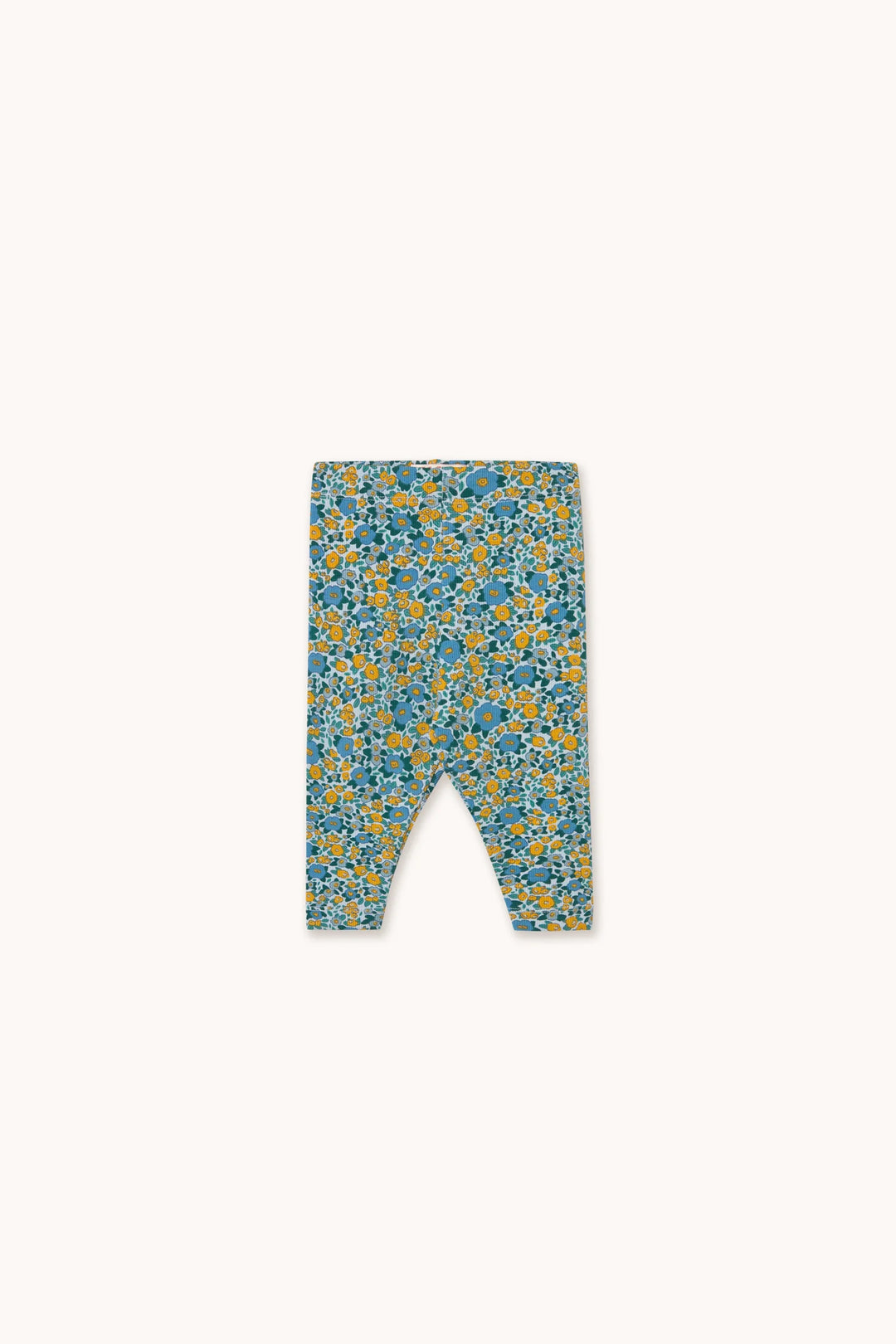 Flower Pattern Rib Baby Pant