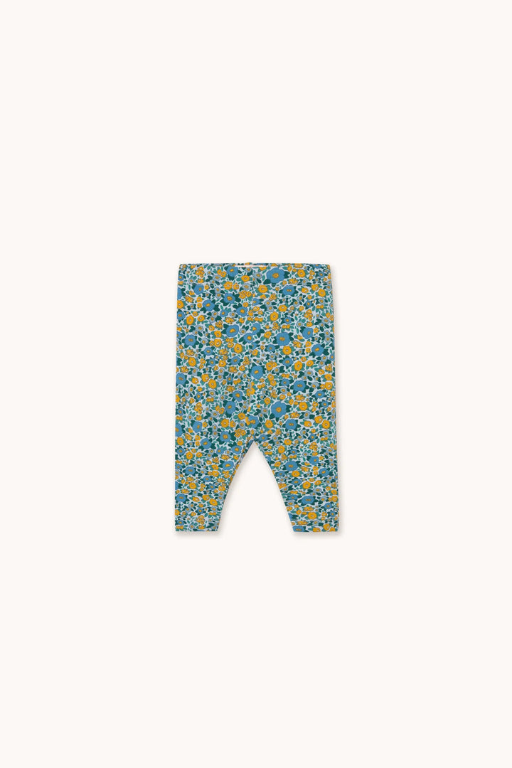 Flower Pattern Rib Baby Pant