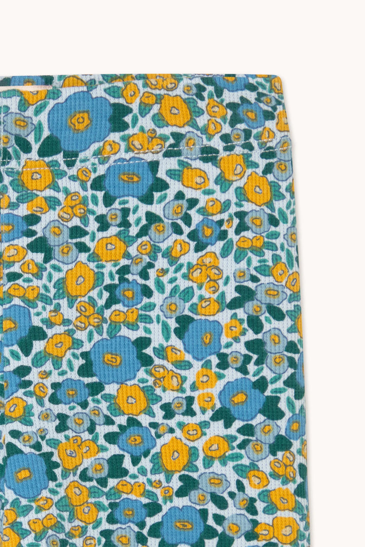 Flower Pattern Rib Baby Pant