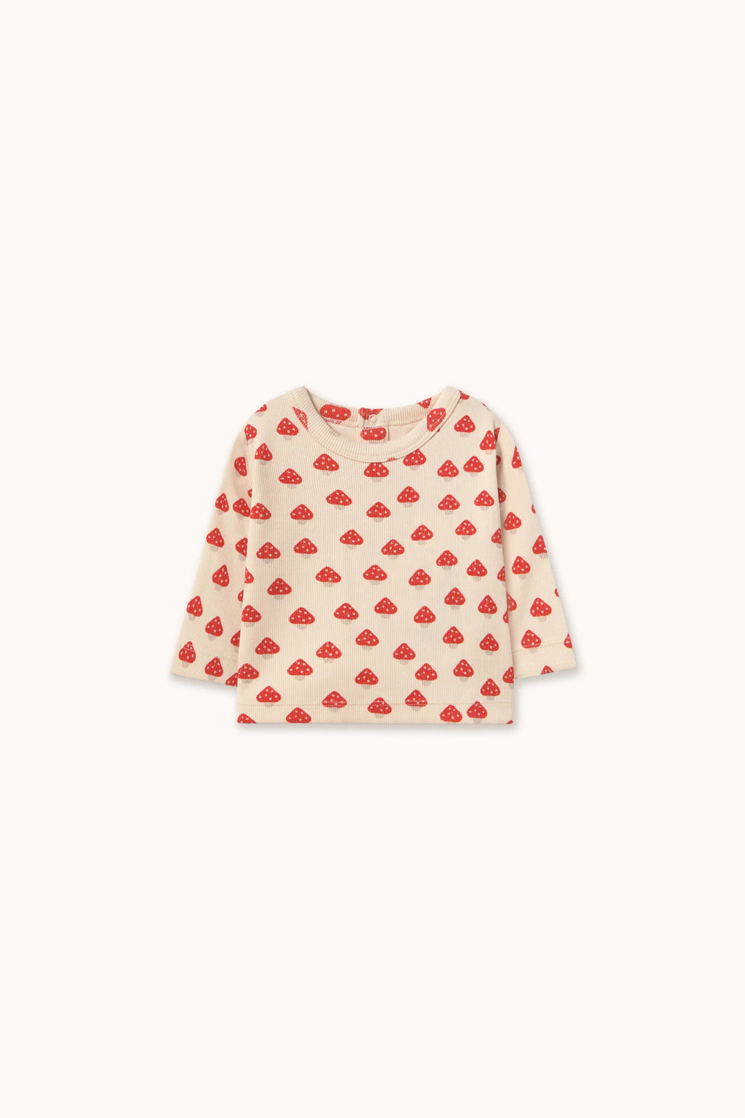 Mini Mushrooms Aop Rib Baby Tee