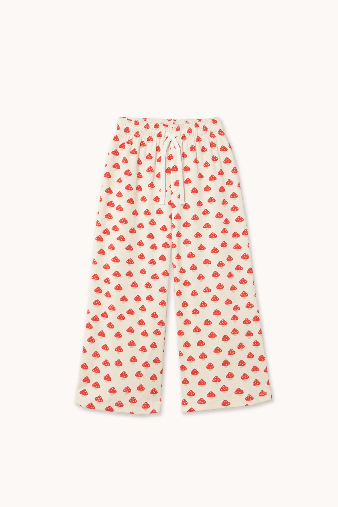 Mini Mushrooms Pattern Rib Pant