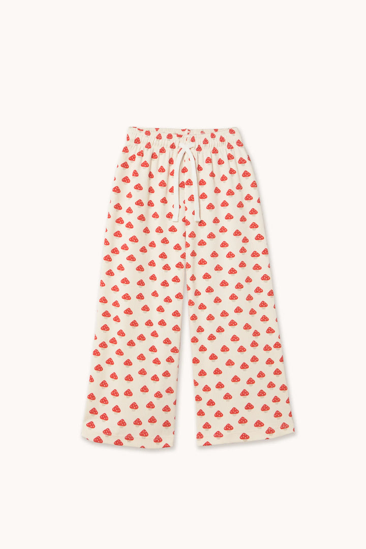 Mini Mushrooms Pattern Rib Pant