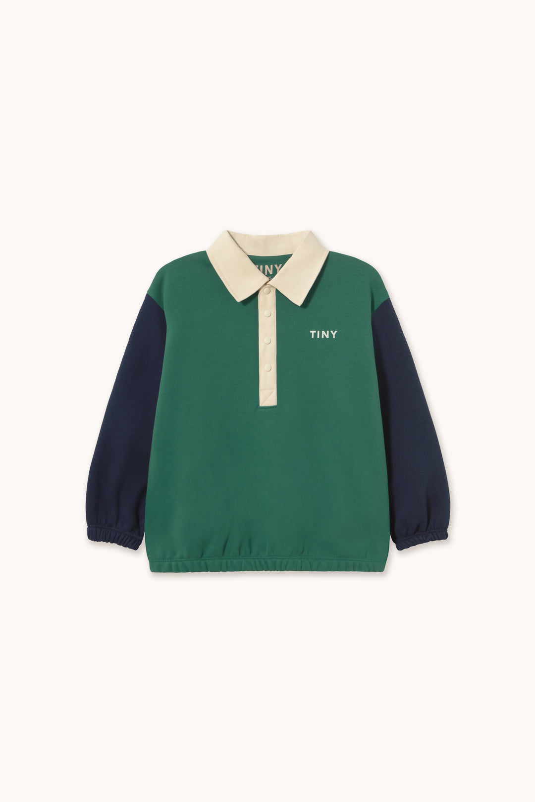 Color Block Polo Sleeve Tee