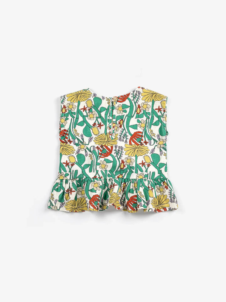 Color Herbalist all over woven blouse