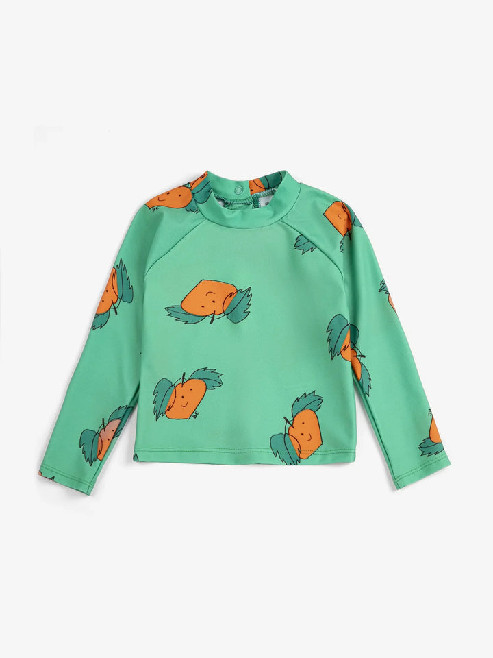 Tangerine all over swim T-shirt - baby