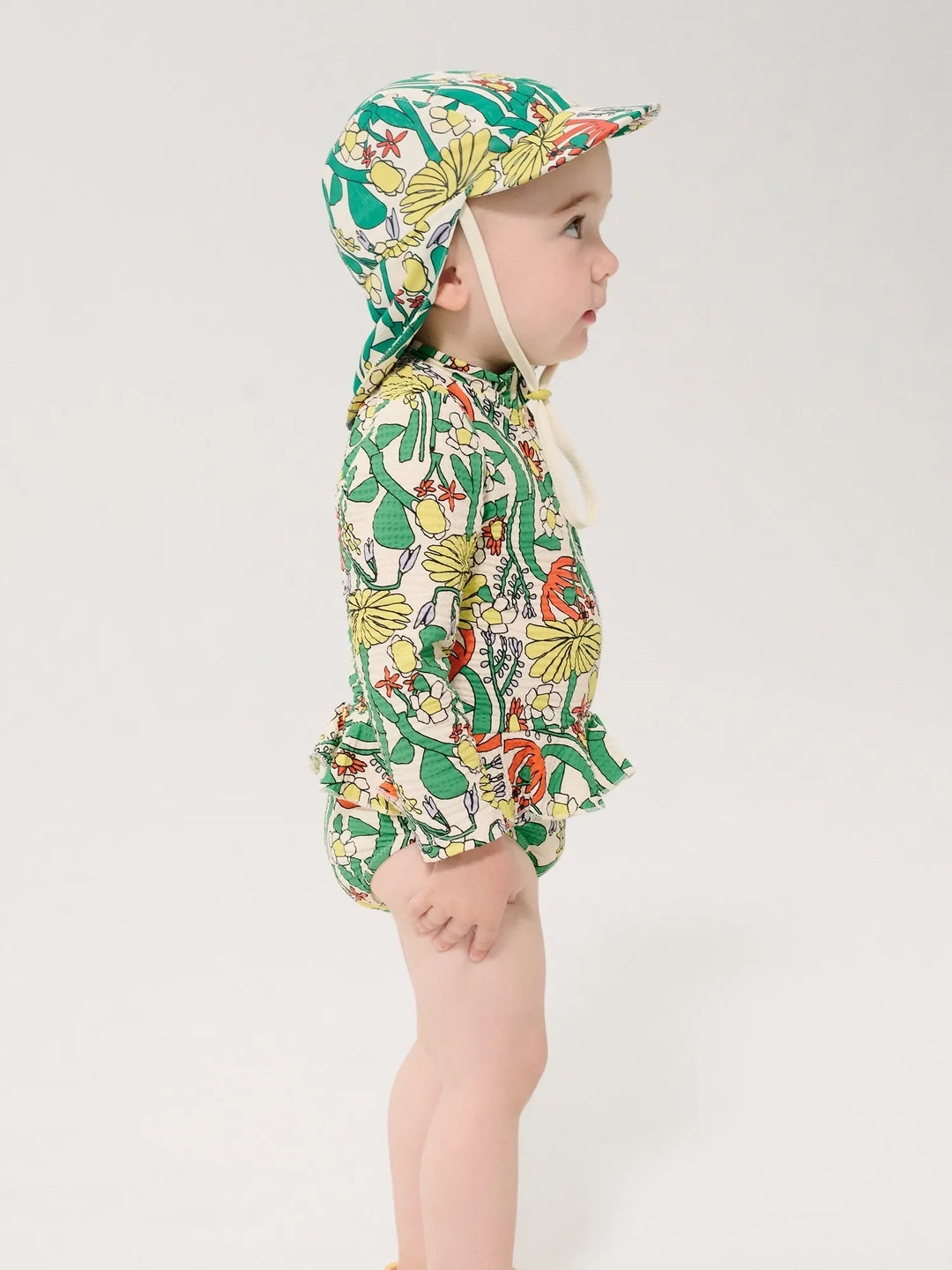 Color Herbalist all over swim overall - baby
