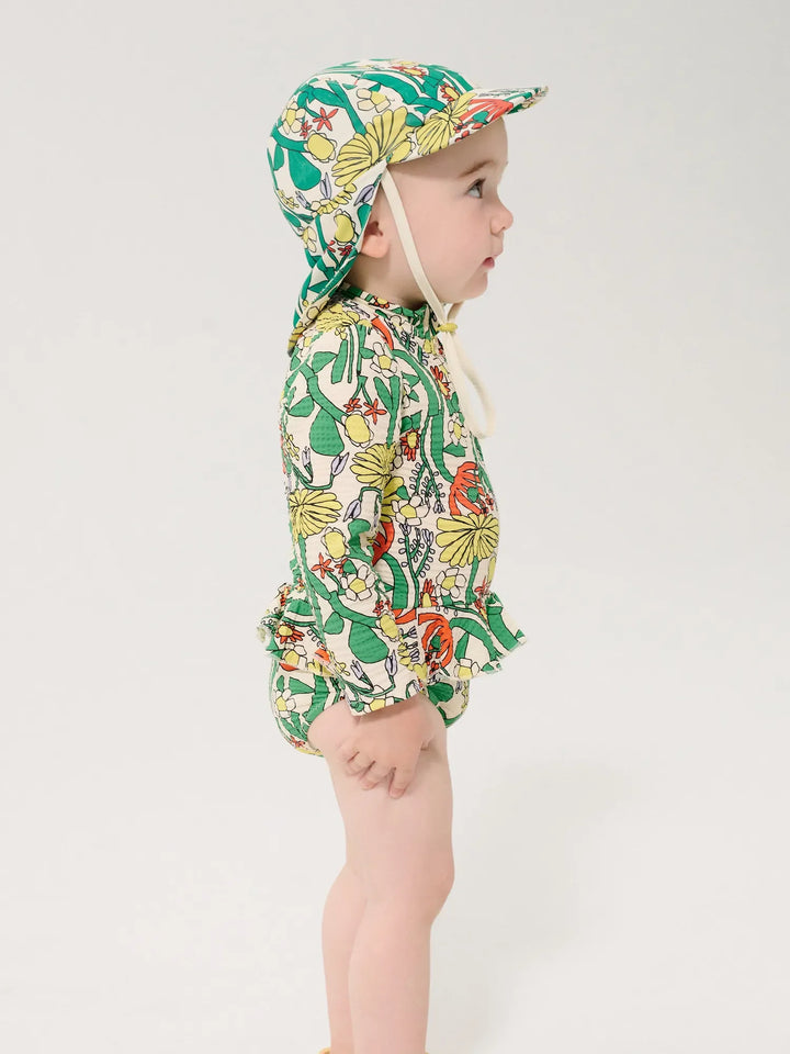 Color Herbalist all over swim overall - baby