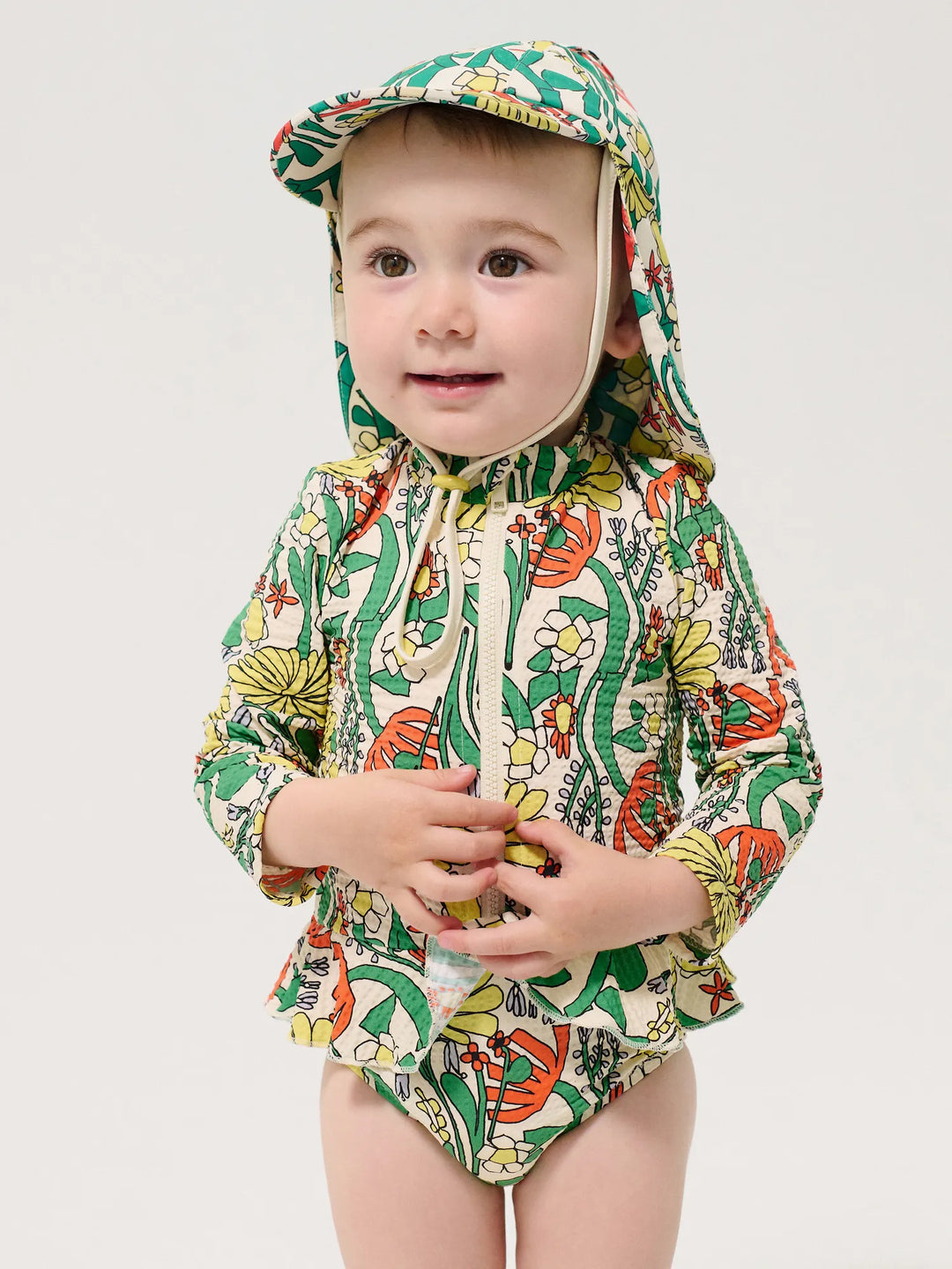 Color Herbalist all over swim overall - baby