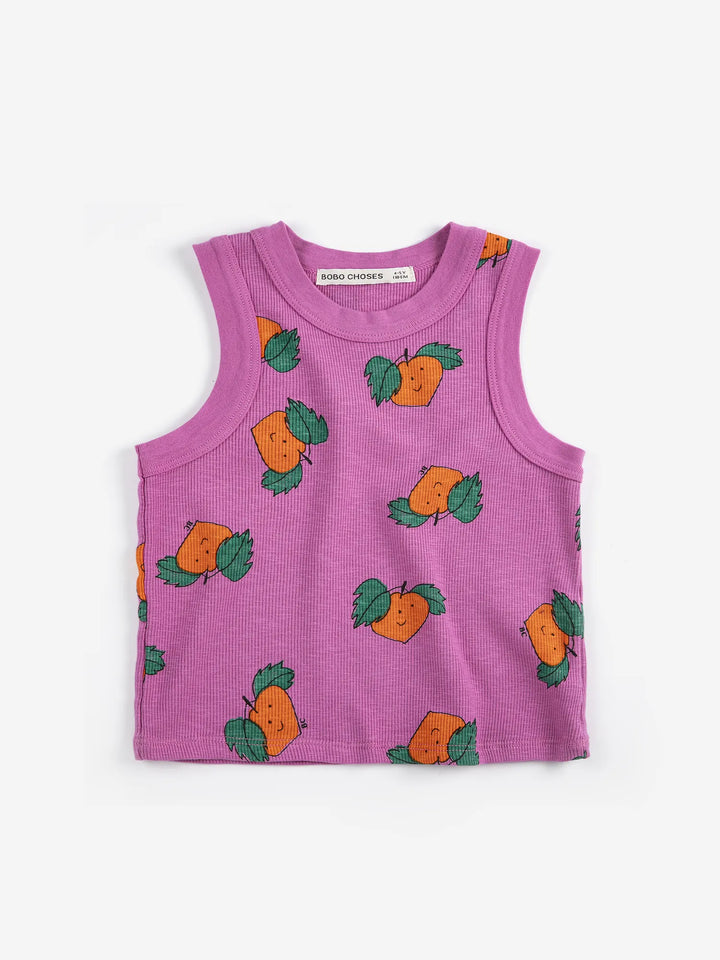Tangerine all over tank top