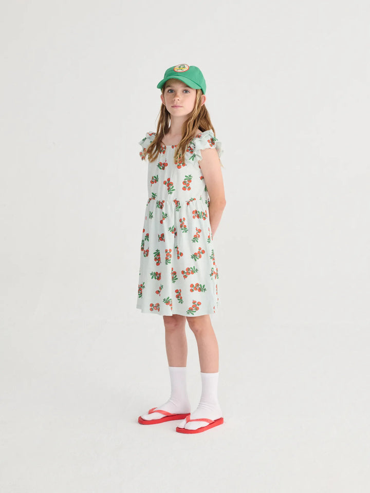 Juicy Tomatoes all over ruffled dress