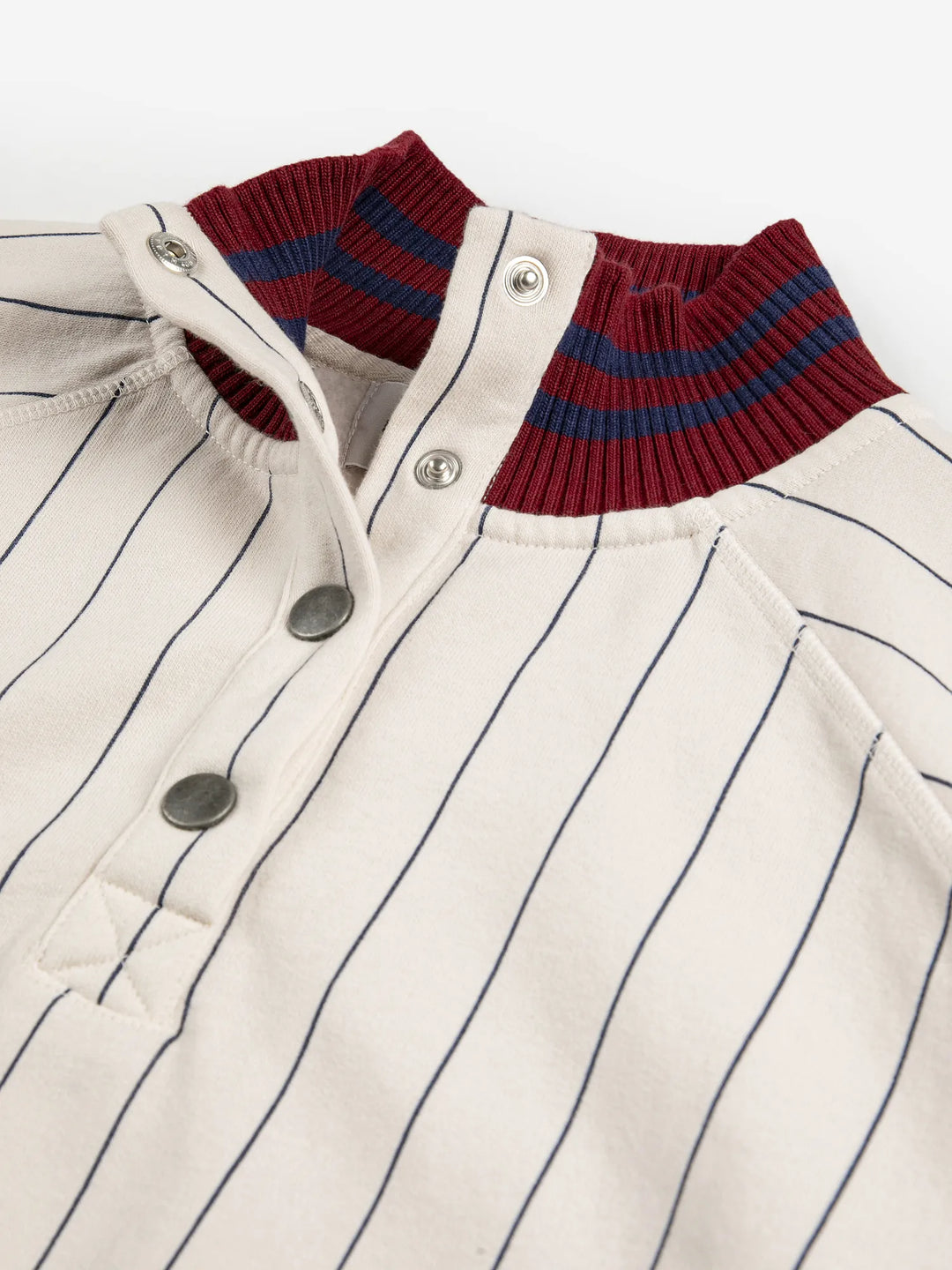 Striped high neck oversize sweatshirt