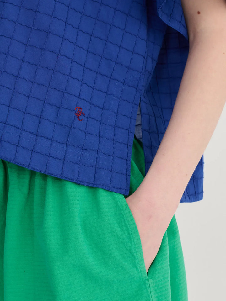 Green Cotton Evasé Skirt