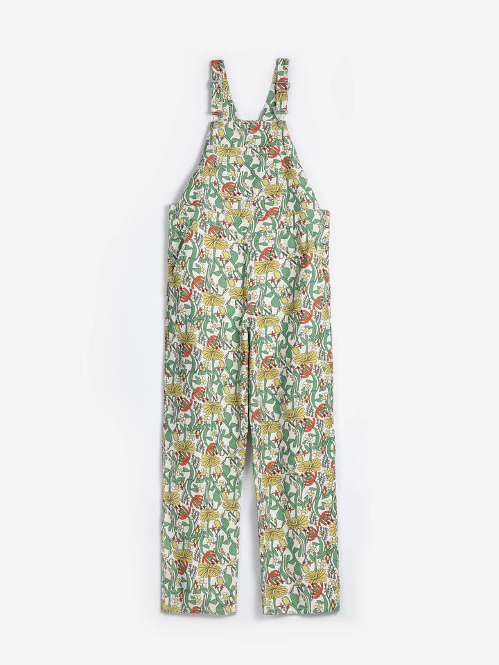 Color Herbalist pattern twill dungaree