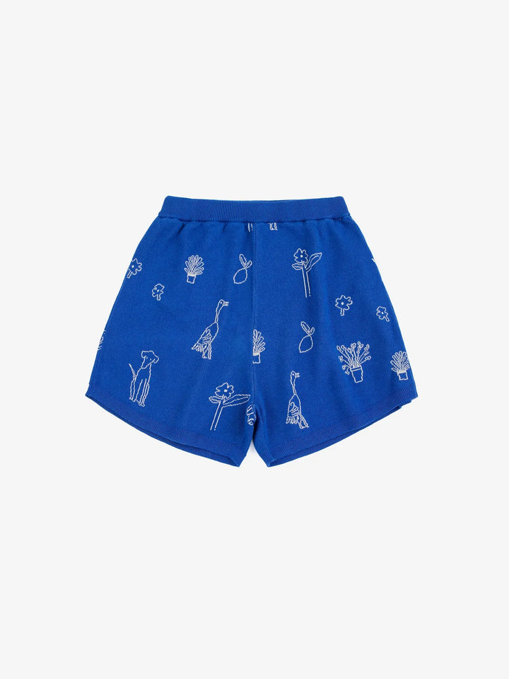 Summer Trip Jacquard Knitted Shorts