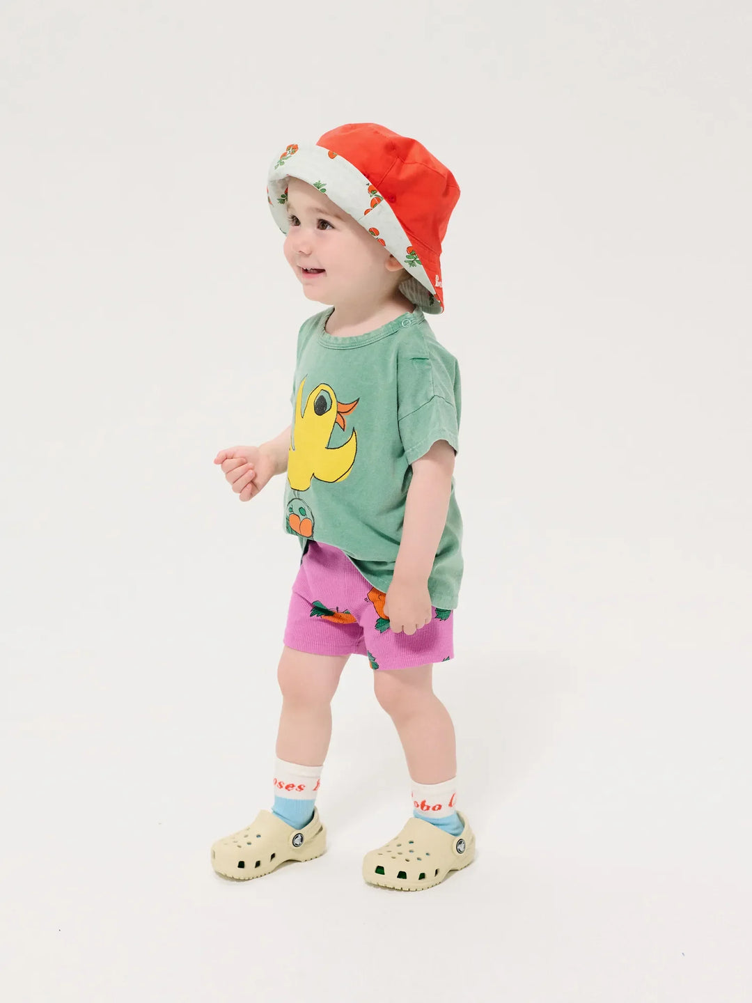 Juicy Tomatoes all over reversible hat - baby