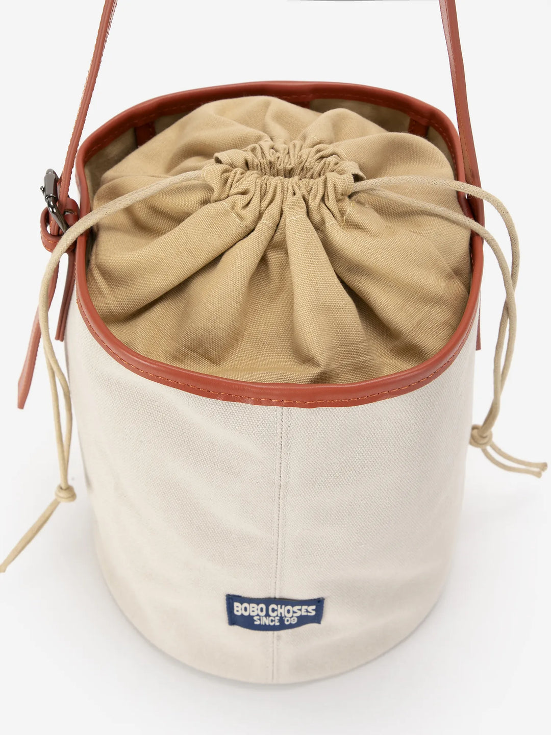 Canvas bucket bag