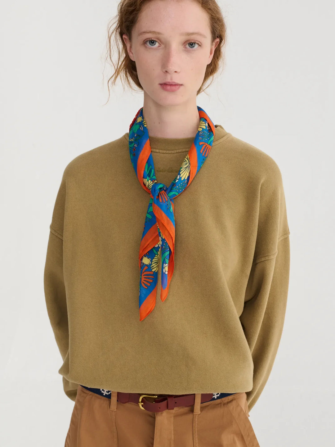 Color Herbalist Scarf Silk-touch